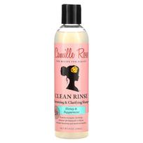 Camille Rose, švarus skalavimo skystis, drėkinantis ir šviesinantis šampūnas, medus ir pipirmėtės, 8 uncijos (240 ml) beige