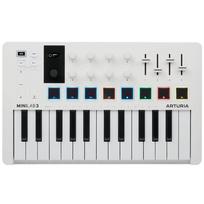 Arturia MIDI Keyboard Controller MiniLab 3 White balta
