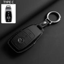 Odinis automobilio rakto dėklas Dangtelis Korpusas Mercedes Benz A C E S G Klasės GLC CLE CLA GLB GLS W177 W205 W213 W222 X167 AMG Aksesuarams black
