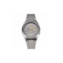 SEIKO Ne. 5 serija Nr. 5 serijos vandeniui atsparus analoginis ekranas automatinis plieninė apyrankė vyriškas laikrodis pilkas ciferblatas SNXS75K1 pilka spalva