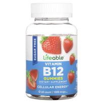 Vitamin B12 Gummies, Sugar Free, Natural Strawberry Flavor, 60 Gummies (500Mcg per Gummi)