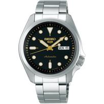 Seiko 5 Sports SRPE57K1 Juodas ciferblatas Automatinis vyriškas laikrodis 40mm sidabras