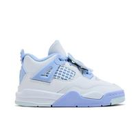 Air Jordan 4 Retro Toddler 'Forget Me Not' (Unisex) White / Blue Tint / Oil Green / Aluminum Toddler Shoes IB8961 100 27.0 gray