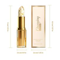Gilded Transparent Lipstick: Temperature & Color-Changing with Beta-Carotene & Vitamin E, Long-Lasting, No Transfer Normal Size
