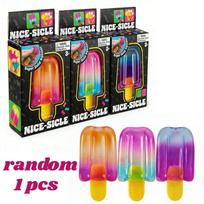 Needoh Nice-Sicle Popsicle Sensory Fidget Cube Stress Relief Anxiety Sensory Tool For Focus Adhd & Office Desk Calming Gadget black