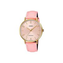 CASIO Women's Standard Series Pink Watch LTP-VT01GL-4B LTP-VT01GL-4B Regular Watch Box beige
