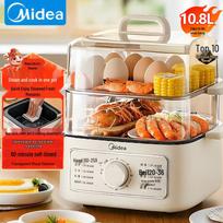 Midea 10.8L Multi-function 3-Layer Electric Steamer CN plug (adapter included) beige