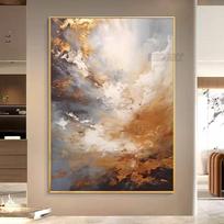 Didelio dydžio Šiuolaikinis Abstrakcionistinis Paveikslas Auksinės Folijos Drobės Paveikslai Ant Drobės Miegamojo Be Rėmo Unframed 60x90cm No Frame