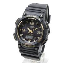 Casio AQ-S810W-1A3 Saulės energija varomas Ana-Digi laikrodis - Juodas juoda