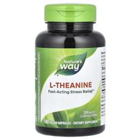 Nature's Way, l-theanine, 200mg, 180 vegetable capsules (100mg per capsule)