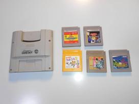 Cleaned and working GB Game Boy with 5 Super Game Makai Toushi Tamagotchi Truck games Boy, SaGa, Yu-Gi-Oh!, 2, Othello, Meet. gray