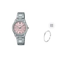 CASIO moteriškas rožinis laikrodis LTP-V005D-4B2- Silver/Pink Dial gray