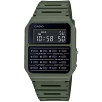 Casio Vintage CA-53WF-3B Unisex Calculator Watch Green Dual Time 8-Digit black