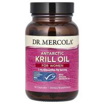 Dr. Mercola, Antarktinis krilių aliejus moterims, 90 kapsulių