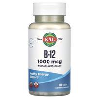 KAL, B-12, 1,000mcg, 100 tablets