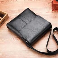 Men's Business Casual Messenger Bag & Briefcase gray
