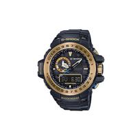 Casio G-SHOCK serijos jūrinė serija MASTER OF G juoda auksinė serija vandeniui atsparus sportinis išmanusis laikrodis saulės energija varomas kvarcinis mechanizmas japoniškas ir GWN-1000GB-1A juoda