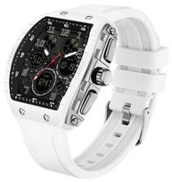 CASIO EDIFICE Pilotų stiliaus dviejų laiko zonų EFA-116D balta