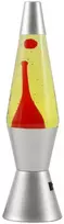iTotal - Spaceship LED Lava Lamp - Sidabrinis Base, Geltona Liquid, Raudona Wax (XL3326)