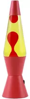 iTotal - Spaceship LED Lava Lamp - Rožinė base, yellow liquid and red wax (XL3333)