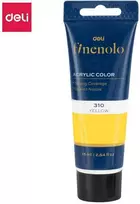 Akriliniai dažai DELI Finenolo 75ml, geltonos spalvos