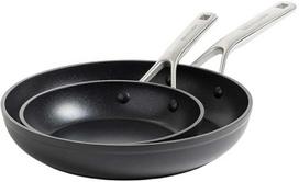 KitchenAid - Kaltinio grūdinto aliuminio keptuvių rinkinys, 2 vnt. - juodos - 20 cm + 28 cm