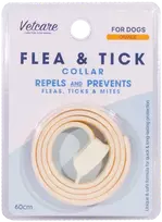 vetcare - blusų ir erkių antkaklis šuniui - oranžinis - 60 cm