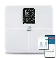 EVO Salente BodyFit, išmaniosios asmeninės diagnostinės fitneso svarstyklės, Bluetooth, baltos (BODYFIT-WH)