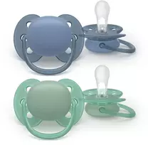 „Philips Avent“ itin minkštas čiulptukas, 6–18 mėn., pilkas/žalias