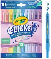 Crayola, Inc. Crayola - Clicks Retractable Markers 10 Pcs - Pastel (358-588378)