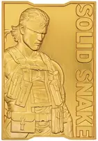 Fanatik Metal Gear Solid 2 - 24K Gold Plated Snake Ingot