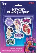 Kpop Demon Hunters K-Pop Demon Hunters – Set of 7 Erasers