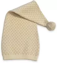 Kepurė Smallstuff - Pixie Hat - Off-baltas with golden hearts - 6-8 metai