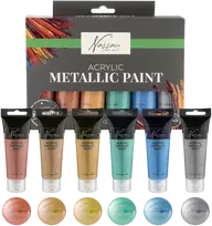 Nassau - Acrylic Metallic Paint, 6 pcs (AR0769/GE)