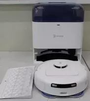 Išparduodama. Ecovacs DEEBOT mini Vacuum cleaner Robot Wet&Dry ZeroTangle Technology Agile Navigation Baltas/Mėlyna + Auto-empty station Eco