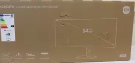 Monitorius Išparduodama. Xiaomi G34WQi 34 in WQHD 3440 x 1440 at 180 Hz 350 cd/mÂ² 2xHDMI 2xDisplayPort Height swivel tilt None DAMAGED (Pažeista pakuotė)