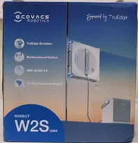 Išparduodama. Ecovacs langų valymo robotas WINBOT W2S OMNI Corded 8000 Pa Baltas PAŽEISTA PAKUOTĖ AND PAINT MISSING CLEANING BOTTL