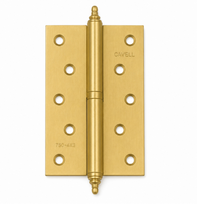 Durų vyris CAVELL, 1BB FHP, 5", 125 x 75 x 2,5 mm, kairės pusės, matinės aukso spalvos