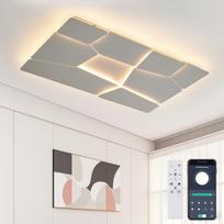 Modernus LED lubinis šviestuvas 90 cm su nuotoliniu valdymu