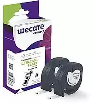 Armor K80016W4 - Juodas ant skaidraus - DYMO - LETRATAG 100H LETRATAG 100T - 1,2 cm - 4 m - 2 vnt.