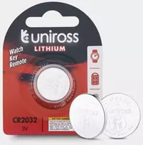 Uniross Batteries Uniross U1CR2032, Vienkartinė baterija, CR2032, Ličio, 3 V, 1 vnt., Sidabras
