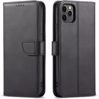 Dėklas Wallet Case Samsung A175 A17 4G/A176 A17 5G/A185 A18 4G/A186 A18 5G juodas