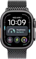 Išmanusis laikrodis Apple Watch Ultra 4 GPS + Cellular 49mm Juodas Titanium Gehäuse mit Juodas Titanium Milanese Loop - S