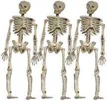 Kabantys mini skeletai 3 vnt. – Helovino dekoracija