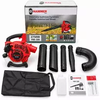 Benzininis lapų pūstuvas-siurblys Hammer HM-188, 25,4 cm³, su lapų surinkimo maišu