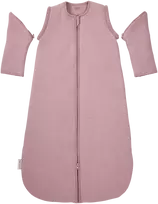 Meyco Baby Studio Classic pašiltintas miegmaišis su nusegamomis rankovėmis, 2.5 TOG, Violetinė Rožinė