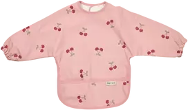 Meyco Baby neperšlampamas seilinukas su rankovėmis 6–24 mėn., Cherry Soft Rose