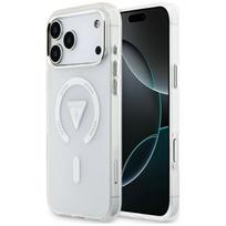 Dėklas Guess IML Gradient Triangle Logo MagSafe, skirtas iPhone 18 Pro Max / 17 Pro Max, skaidrus