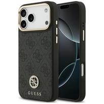 Dėklas Guess 4G Strass Logo MagSafe, skirtas iPhone 18 Pro Max / 17 Pro Max, juodas