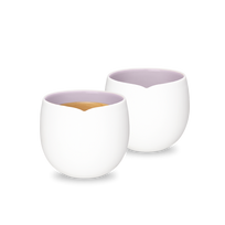 Puodeliai Porcelianiniai puodeliai Origin Lungo Lavender